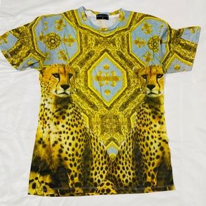 Men’s Cheetah Print Shirt| Short Sleeve
